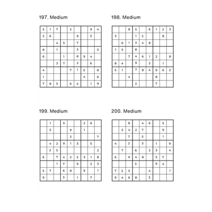 Grid of 4 Medium Sudoku Puzzles