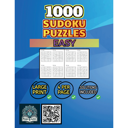 Back Cover of 1000 Easy Sudoku Puzzles