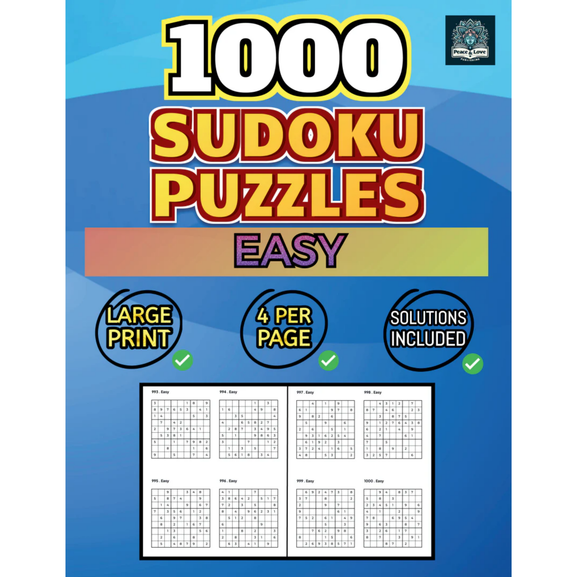 Front Cover of 1000 Easy Sudoku Puzzles