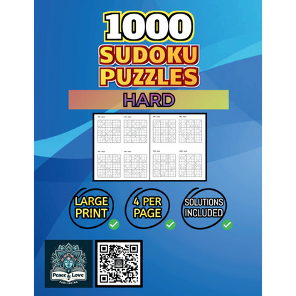 Back Cover of 1000 Hard Sudoku Puzzles