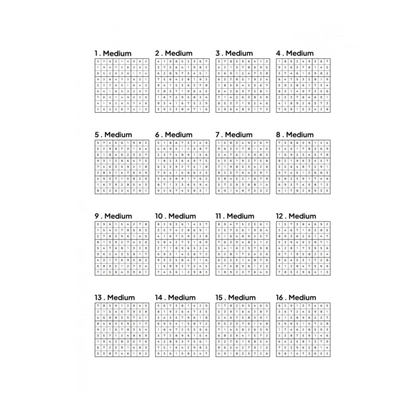 Grid of 16 Sudoku Solutions