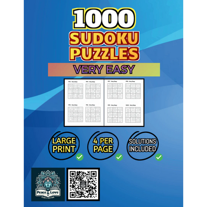 Back Cover of 1000 Very Easy Sudoku Puzzles