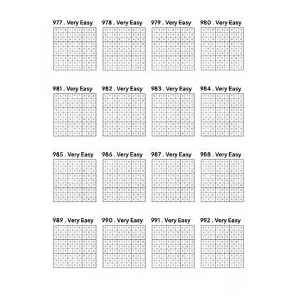 Grid of 16 Sudoku Solutions
