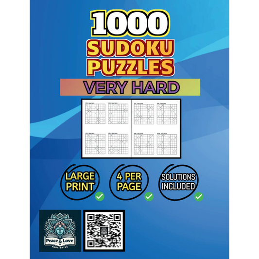 Back Cover of 1000 Very Hard Sudoku Puzzles