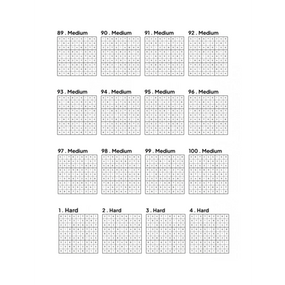 Grid of 16 Sudoku Solutions