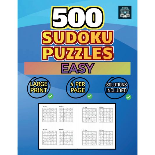 Front Cover of 500 Easy Sudoku Puzzles