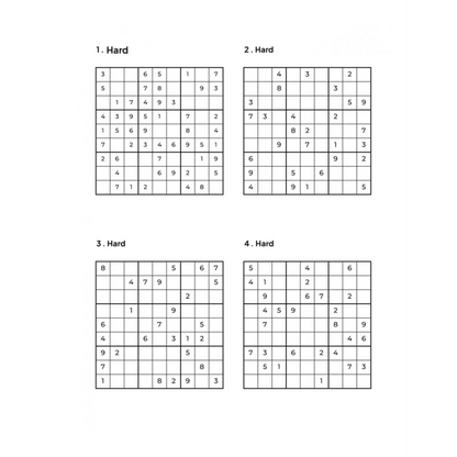 4 Hard Sudoku Puzzles