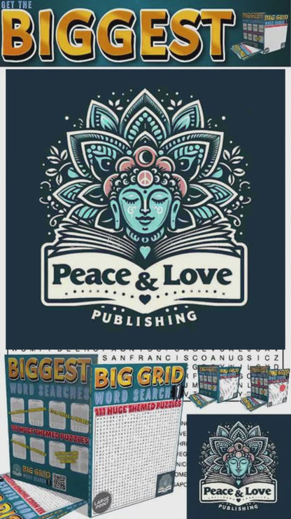 BIG GRID Word Search - 111 HUGE Themed Puzzles - Massive 30x30 Grid - Solutions Included