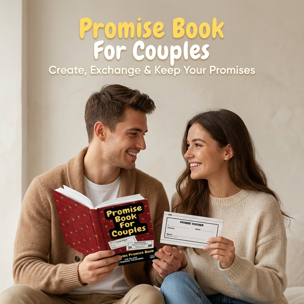 Promise Book For Couples - Couples Promise Book With 100 Blank Promise Vouchers
